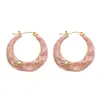Pendientes geométricos irregulares de diamantes con goteo de aceite retro, estilo europeo y americano simple, nicho, temperamento, pendientes de alta gama para mujer
