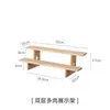 Estante para Flores para Repisa de Ventana de Madera Maciza, Soporte Decorativo Creativo para Suculentas, Estante de Almacenamiento Multinivel para Escritorio en Esquina de Balcón Interior