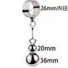 Juguete Sexual Anillo Metálico para Pene Colgante de Escroto de Acero Inoxidable Bola Colgante Ejercicio Físico de Estiramiento que Soporta Peso Anillo para Pene