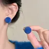 Pendientes de Bola Pequeña con Terciopelo Rojo para Mujer 2025 Nuevo Estilo Caliente Pendientes Elegantes de Gama Alta Pendientes Personalizados Versátiles Exquisitos