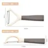 Pelador de acero inoxidable de pie cocina especial cuchillo multiusos para frutas cuchillo para pelar frutas y verduras