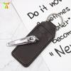 Estuche de Cuero para Guardar Cortauñas Individual Herramientas de Belleza para Uñas Estuche de Cuero Almacenamiento de Herramientas de Manicura Llavero
