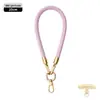 Cordón de alta gama original para teléfono móvil de 8 MM resistente para colgar en el cuello ajustable para exteriores anti-pérdida cuerda trenzada para muñeca dorada