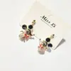 Nuevos Pendientes Geométricos de Moda, Simples, Versátiles, Personalizados, Chapados en Oro Real, Aguja de Plata Real 925, Estilo Coreano Popular, para Mujer