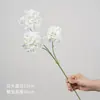 Buquê de flores artificiais de lírio branco puro, flores de seda, flores artificiais de plástico, decoração de sala de estar, arranjo floral de casamento