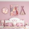 Pintura Decorativa Moderna Simple para Habitación Infantil Pintura Colgante de Cabecera para Dormitorio Murales de Fondo para Habitación de Niños y Niñas con Animales de Dibujos Animados