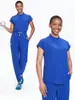 Batas Quirúrgicas de Secado Rápido Listas para Usar de Fabricante Transfronterizo, Uniformes de Enfermera de Manga Corta para Mujer, Ropa de Trabajo para Quirófano, Trajes Divididos Médicos Profesionales