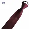 Venta al por mayor del fabricante Corbatas Rojas con Cremallera para Hombres y Mujeres, Vestimenta Formal de Negocios para Novio, Boda Estilo Coreano Corbata Rayada Perezosa Sin Corbata