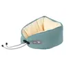 Almohada en Forma de U Color Macarrón Almohada para Cuello para Siesta en la Oficina Almohada Portátil para Viajes Partículas de Espuma Almohada de Avión