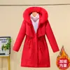 Nueva parka de longitud media para mujer, estilo coreano 2026 talla grande, abrigo de algodón con forro polar, chaqueta de algodón gruesa de invierno