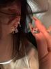 Aretes de mujer más vendidos 2025, nicho de alta gama, temperamento de lujo ligero, aretes de circonita, aretes de aguja de plata 925 al por mayor