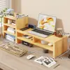 Suporte Elevador para Monitor de Computador Prateleira de Armazenamento para Laptop e Desktop Suporte de Exibição Base Elevadora Suporte de Mesa