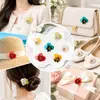 Parches de Tela Flor 3D Bordados con Cuentas Piezas de Concha de Imitación Cosidos a Mano Accesorios de Moda Accesorios Decorativos para Zapatos Sombreros En Stock Venta al por Mayor