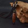 Collar de Cuenta Dzi de Nueve Ojos del Tíbet Colgante de Ágata Cadena de Suéter de Personalidad Vintage Estilo Étnico Cuerda de Algodón Colgante Largo Unisex