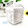 Caja de dulces creativa Caja de dulces europea para bodas Caja de dulces hueca de cuatro lados Caja de regalo de alta gama para bodas