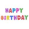 Globos de Papel de Aluminio con Letras de Feliz Cumpleaños de 16 pulgadas Accesorios de Cumpleaños Globos de Cumpleaños Efecto Adelgazante Set de Globos de Aluminio para Cumpleaños