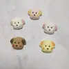 Perro de Peluche Realista de Dibujos Animados Accesorios de Resina Pegamento Crema Joyería Hecha a Mano Pasador Funda para Teléfono Accesorios para Zuecos