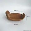 Cesta de Lanches Cesta de Frutas Criativa Rattan de Imitação Artesanal Cesta de Frutas Trançada Prato de Sementes de Melão de Plástico Restaurante Casa