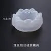 Molde de Resina de Cristal DIY Papoula Suporte de Vela Lótus Caixa de Armazenamento Cinzeiro Espelho Multifuncional Molde de Silicone