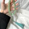 Xiao Qingxin Bai Yue Wen Toca Everbright Pulsera de jade de imitación de vidrio coloreado de mano Bolsa de material Pequeño libro de equitación rojo Agitar Tono Mismo estilo