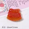Costela de Porco Braisada Simulada Brinquedo Alimentício Resina DIY Grampo de Cabelo Caseiro Adereços de Brincadeira Flor de Sapato Capa de Celular Adesivo Atacado