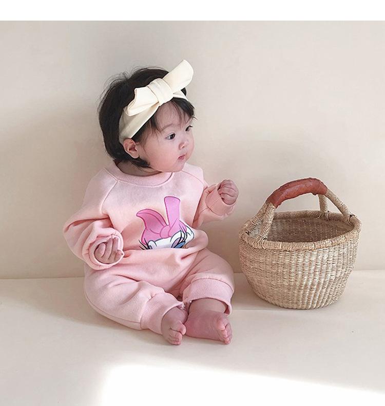 2020秋冬新款男女婴童卡通长袖连体服哈衣连身衣Y9007_