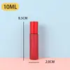 Frasco de Vidro com Gradiente e Bolinhas Rolantes Amostra de Perfume Frasco de Óleo Essencial Frasco com Bolinha para Caminhar Embalagem Cosmética Portátil Venda por Atacado