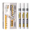 Bolígrafo de Pintura Industrial Baoke Mp680 Impermeable y que no se Desvanece Marcador de Pintura para Coche Bolígrafo de Firma Blanco Dorado