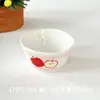 Maçã Cerâmica Cachorro Desenho Animado Fofo Infantil Retrô Tigela de Arroz Cerâmica Tigela de Sobremesa Doméstica Tigela de Café da Manhã Tigela de Sopa Tigela Pequena