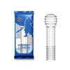 Bolsa Rufeng Anillo de Castidad Masculina Manga de Cristal Diente de Lobo Manga para Pene Juguete Sexual para Adultos Dispositivo de Azote