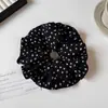 Goma de pelo retro floral estampada, Cinchuelo versátil estilo coreano, Accesorio para el cabello de chica artística, Nueva banda elástica