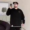 Marca da moda da rua ins sweatshirt fino da moda primavera e outono 2026 novo top versátil solto de gola redonda masculino