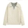 Suéter de punto de moda casual de dos piezas falsas transfronterizo marca Z, bloques de color en negro, verde militar y azul, superventas de AliExpress en Europa y América ZA