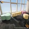Asiento Cuadrado de Fibra de Vidrio para Ocio, Taburete Creativo Colorido Moderno, Asiento de Espera Público Exterior, Silla de Ocio para Centro Comercial