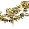 120 Materiales para Joyería Mixtos Oro Antiguo Cabezal Colgante de Tres Vías Pulsera de Abalorios DIY Colgante de Joyería Hebilla de Conexión de Colgante