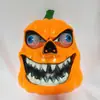 Bola de fiesta de calabaza brillante Halloween LED adulto terror ojos dorados Amazon máscara de calabaza brillante