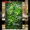Parede de Plantas Simuladas Parede de Plantas Verdes Tridimensional Flores Artificiais Bíônicas Superfície de Parede de Fundo Paisagem Decoração de Parede Externa de Loja