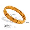 Pulsera elástica de acero de titanio con resorte, disponible en Europa y América, para hombres y mujeres. Pulsera de acero de titanio para combinar.