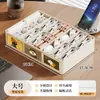 Caja Organizadora de Cables de Datos con Compartimentos Multifuncionales Caja de Gestión de Cables para Escritorio del Hogar Caja Organizadora para Cabezales de Cargador, Cables de Auriculares y Cables de Alimentación