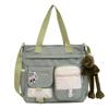 Bolso de Gran Capacidad Bolso Cruzado para Mujer Estudiantes Universitarios Japoneses Clase Bolso de Hombro Bolso de Lona Artístico Bajo el Brazo Portátil Bolso Tote