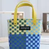 Bolso Tejido de Moda 2026, Mismo Estilo que Celebridades de Internet, Bolso de Mano de Regalo para Mujer, Bolso de Playa para Vacaciones de Playa al por Mayor