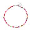 Collar europeo y americano transfronterizo estilo hawaiano simple irregular concha concha rota cadena de clavícula de moda de cerámica blanda colorida