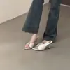 Tacones Altos de Mujer Chuyuji Verano 2026 Estilo Nuevo Sandalias Anchas para Pies Anchos, Estilo Francés Ropa para Exteriores