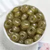 14*8 Diamante Flash Prata em Pó Contas de Ábaco com Furo Grande Contas Espaçadoras Resina Contas Soltas Joias DIY Bolsa Artesanal Acessórios para Roupas