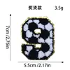 Parches de bordado digital para toallas, insignias bordadas, parches para ropa de la serie de fútbol, rugby y baloncesto más vendida transfronteriza