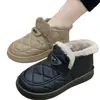 Botas de Nieve para Mujer Invierno 2026 Estilo Nuevo Más Terciopelo Engrosado Zapatos Grandes de Algodón del Noreste Impermeables Antideslizantes Cálidos Suela Gruesa Botines Cortos