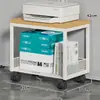 Suporte de Impressora Prateleira Armário de Armazenamento Multifuncional para Escritório Bandeja Móvel de Chão Multi-Camadas para Gabinete de Computador