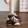 Zapatillas retro de bloques de color para mujer, nuevo diseño de otoño 2026, estilo de nicho, con plantillas ocultas para aumentar la altura, zapatillas de entrenamiento alemanas, zapatillas casuales Forrest Gump