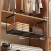 Cesta extraíble para armario, cesta colgante para gabinete debajo de la mesa, estante de almacenamiento para mesita de noche de dormitorio, estante de almacenamiento colgante sin taladro, estante para gabinete de cocina