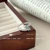 Anillo de Serpiente de Nicho de Alto Grado con Micro-incrustaciones de Diamantes Completos Super Brillante para Mujer, Moda Versátil Elegante Abierto Ajustable para Adelgazar el Dedo